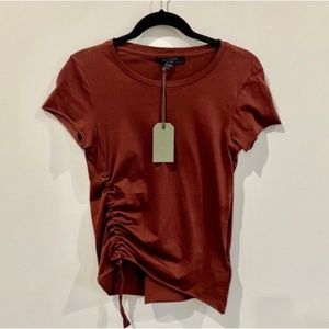 All Saints Arie Ruched Hem T-Shirt